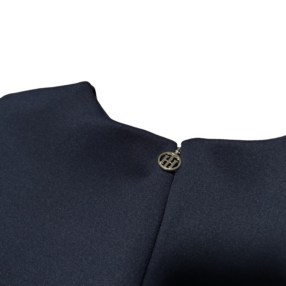 Tommy Hilfiger Women's Sleeveless Midi Sheath Dress Navy Blue Size 4 - 16 x 38 - Picture 7 of 7